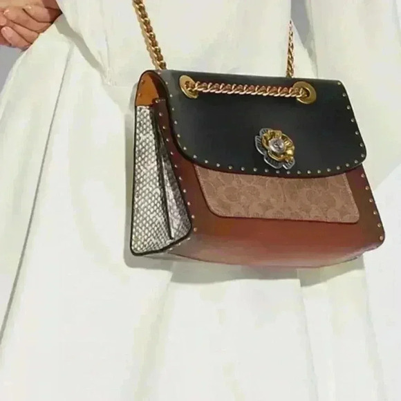 Beautiful coach purse. Intricate designs. NWT - Picture 2 of 3